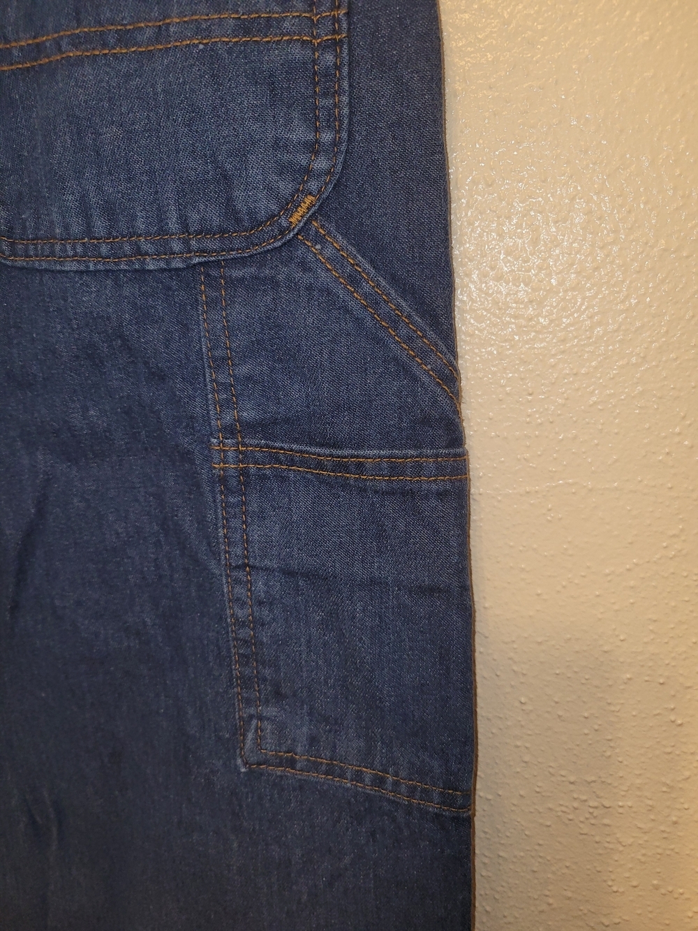 Carhartt FR Carpenter Work Pants 36x34 Blue Denim HRC 2 Flame Resistant Utility - Picture 8 of 10